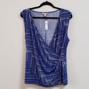 NWT Banana Republic Factory Mock Wrap Shell